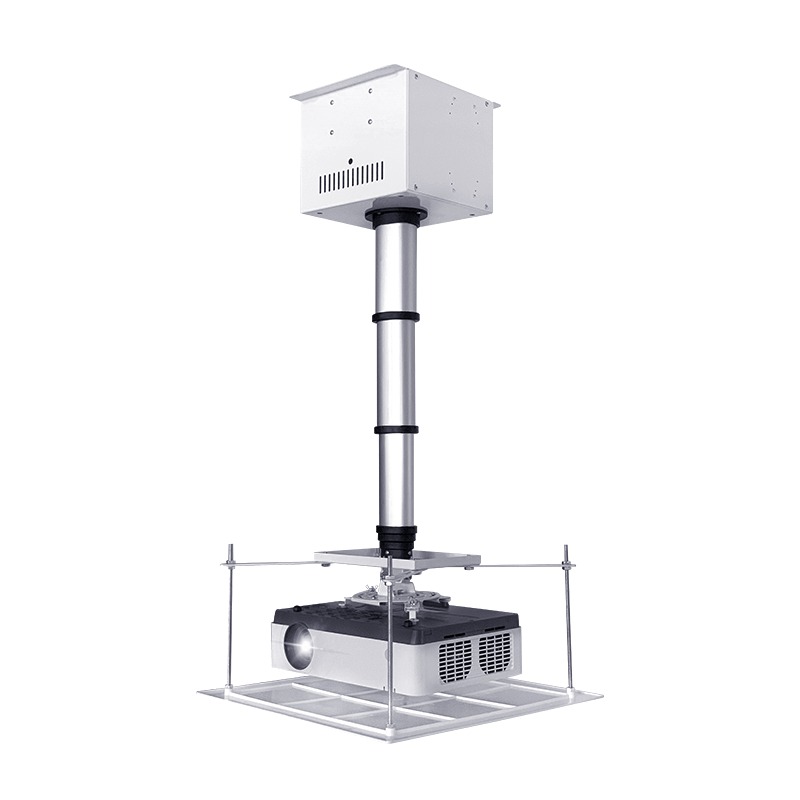 Multi-purpose telescopic AV lift for flexible audiovisual equipment installation, suitable for both residential and commercial environments.